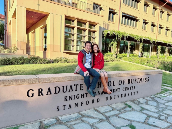 Anh Thắng tại Đại học Stanford. Ảnh: Nhân vật cung cấp
