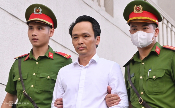 Ông Trịnh Văn Quyết tại tòa sơ thẩm.