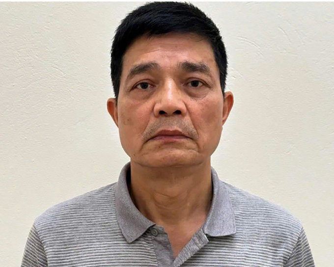Nguyên Cục trưởng Nguyễn Thanh Phong lúc bị bắt. Ảnh: Bộ Công an