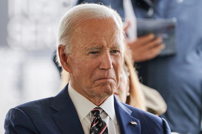 Cựu tổng thống Mỹ Joe Biden tại sự kiện ở New Castle, Delaware, ngày 30/5.
