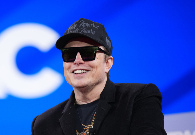 Tỷ phú Elon Musk tại sự kiện của CPAC ở thủ đô Washington, Mỹ ngày 20/2. Ảnh: AFP