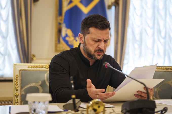 Tổng thống Ukraine Volodymyr Zelensky tại Kiev ngày 4/6.