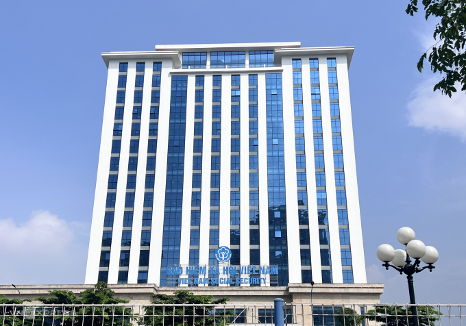 Trụ sở Bảo hiểm xã hội Việt Nam tại Hà Nội, tháng 7/2025.