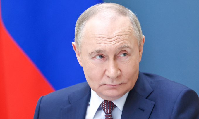 Tổng thống Nga Vladimir Putin tại thủ đô Moskva hôm 13/5. Ảnh: AFP