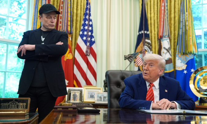 Elon Musk và Tổng thống Trump tại Nhà Trắng
