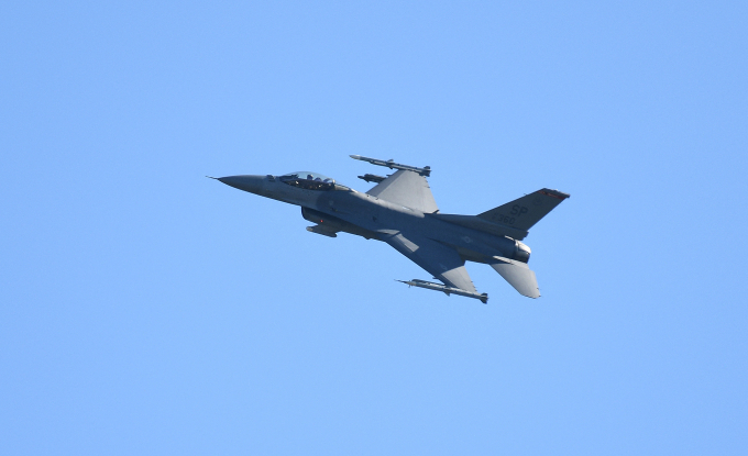 Một tiêm kích F-16 tại căn cứ không quân của Mỹ ở Spangdahlem, Đức hồi năm 2020. Ảnh: AFP
