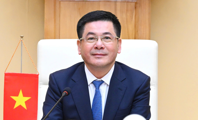 Bộ trưởng Công Thương tại buổi đàm phán trực tuyến với phía Mỹ, ngày 19/6.