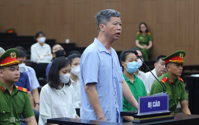 Bị cáo Hoàng Văn Khoa, cựu Vụ trưởng Khoáng sản, Bộ Tài Nguyên và Môi trường. Ảnh: Phạm Dự