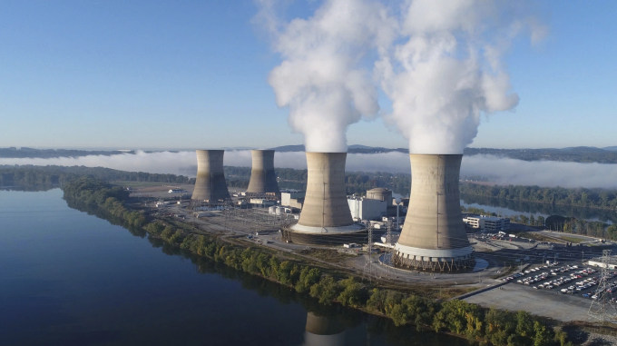 Lò phản ứng tại nhà máy điện hạt nhân Three Mile Island ở Dauphin, Pennsylvania, Mỹ năm 2019. Ảnh: Constellation Energy