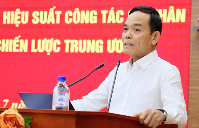 Trưởng ban Chính sách, chiến lược Trung ương Trần Lưu Quang phát biểu chiều 10/7.