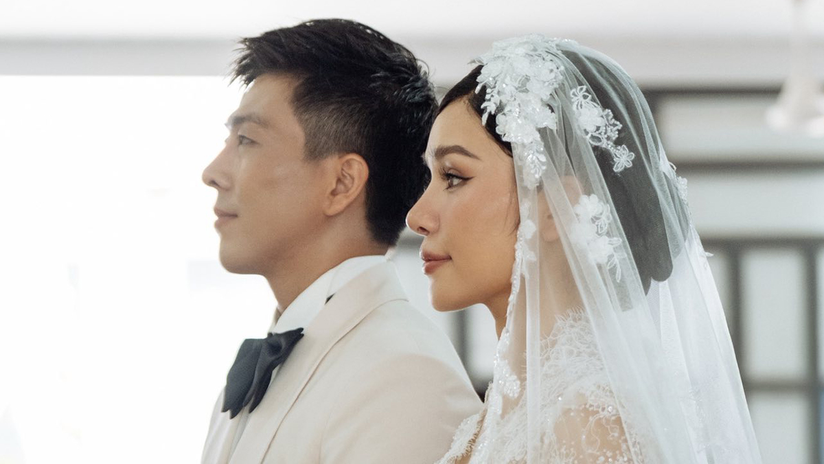 Hôn lễ của Lê Thu Trang và Quang Sơn tại nhà thờ