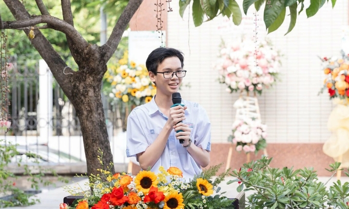 Trần Đức Tài, thủ khoa B00 duy nhất thi tốt nghiệp THPT năm 2025.