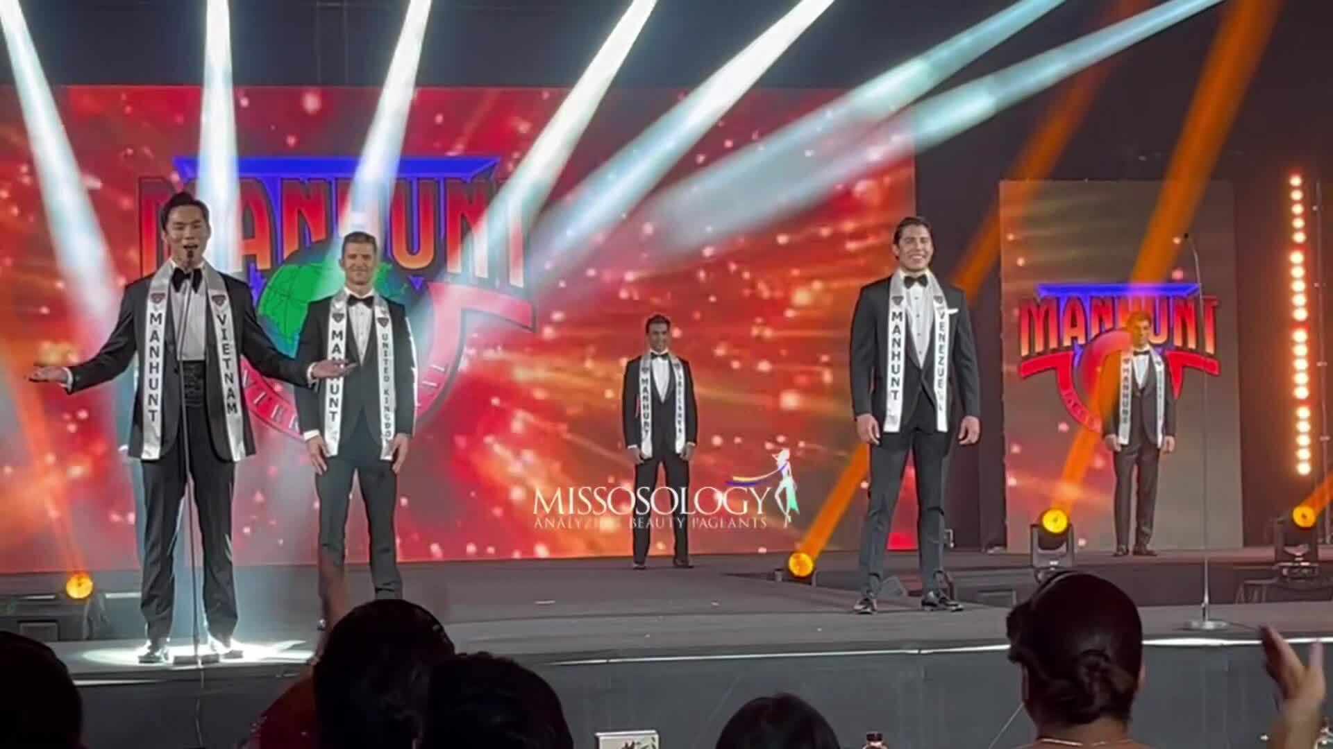 Vũ Linh giới thiệu bản thân tại chung kết Manhunt International 2025