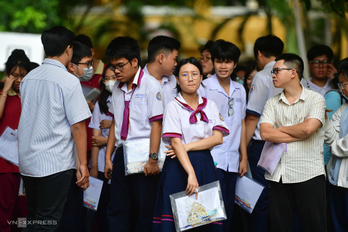 Thí sinh thi tốt nghiệp THPT 2025